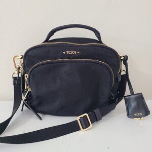 TUMI Voyageur Tegan Crossbody Shoulder Bag Black Nylon